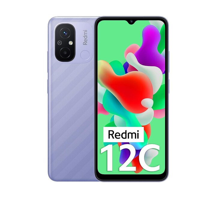 Redmi 12C (Lavender Purple 4GB RAM 64GB Storage) | High Performance Mediatek Helio G85 | Big 17cm(6.71) HD+ Display with 5000mAh(typ) Battery (12C 4+64GB L/PURPLE)